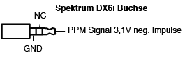 Spektrum DX6i Buchse